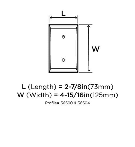 Amerock Wall Plate Black Bronze 1 Toggle Switch Plate Cover Candler 1 Pack Light Switch Cover
