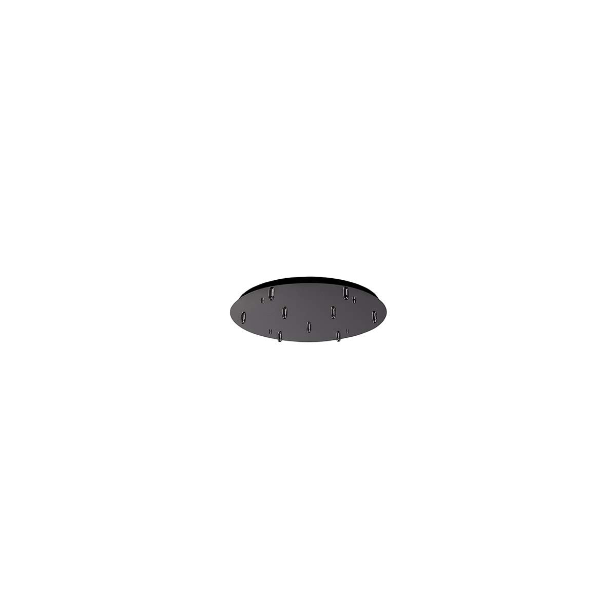 Kuzco CNP09AC-BC 9 Head Canopy SSL/SVT Wire BK-CHROME