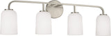 Capital Lighting 148841BN-542 Lawson 4 Light Vanity Brushed Nickel