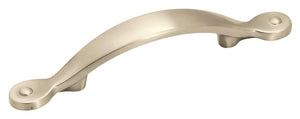 Amerock Cabinet Pull Satin Nickel 3 inch (76 mm) Center to Center Inspirations 1 Pack Drawer Pull Drawer Handle Cabinet Hardware