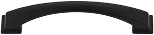 Jeffrey Alexander 944-128MB 128 mm Center-to-Center Matte Black Arched Roman Cabinet Pull