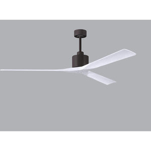 Matthews Fan NKXL-TB-MWH-72 Nan XL 6-speed ceiling fan in Matte White finish with 72” solid matte white wood blades