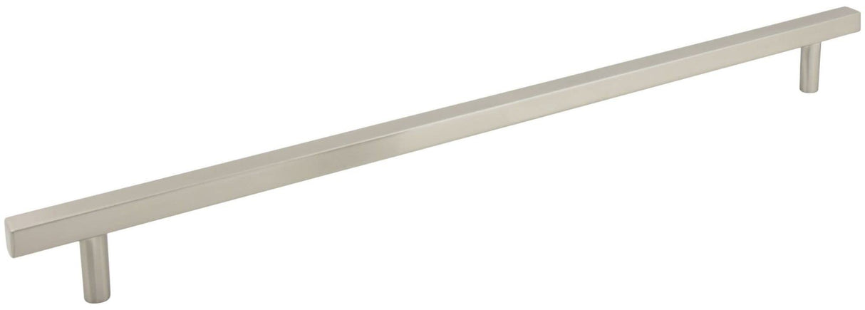 Jeffrey Alexander 845-18SN 18" Center-to-Center Satin Nickel Square Dominique Appliance Handle