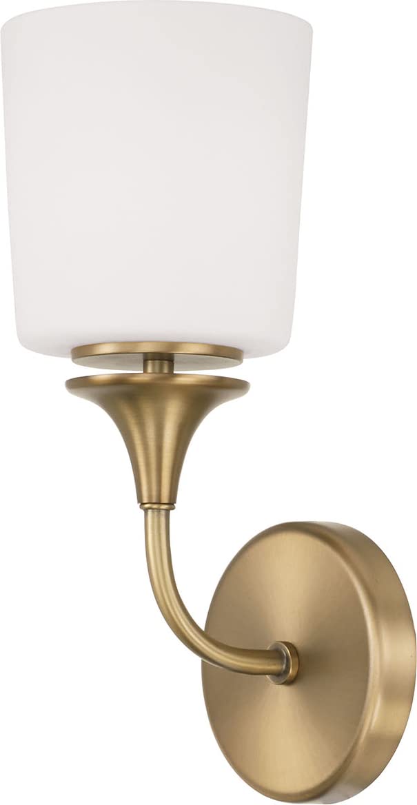 Capital Lighting 648911AD-541 Presley 1 Light Sconce Aged Brass