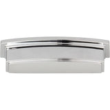 Jeffrey Alexander 141-96PC 96 mm Center Polished Chrome Square-to-Center Square Renzo Cabinet Cup Pull