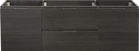 Fresca FCB8360GO-D Fresca Valencia 60" Gray Oak Wall Hung Double Sink Modern Bathroom Cabinet
