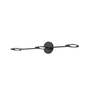 Kuzco VL90133-BK ROTAIRE 33" THREE HEAD VANITY BLACK 21W 120VAC WITH LED DRIVER 3000K 90CRI