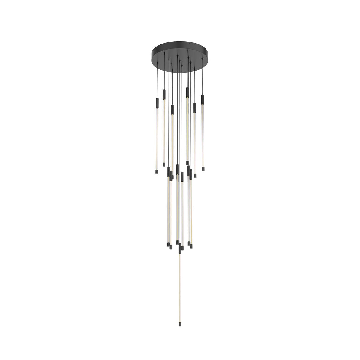 Kuzco MP75121-BK MOTIF 21" 13 HEAD MULTI-PENDANT BLACK 98W 120VAC WITH LED DRIVER 2700K 90CRI