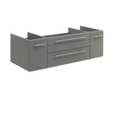 Fresca FCB6148GR-UNS Fresca Lucera 48" Gray Wall Hung Undermount Sink Modern Bathroom Cabinet