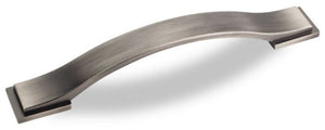 Jeffrey Alexander 80152-128BNBDL 128 mm Center-to-Center Brushed Pewter Strap Mirada Cabinet Pull