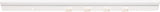 Task Lighting LP24QD8NDWWT30 24-1/2" 800 Lumen Direct Voltage DV Lighted Power Strip, White Finish, White Receptacles, 3000K Soft White