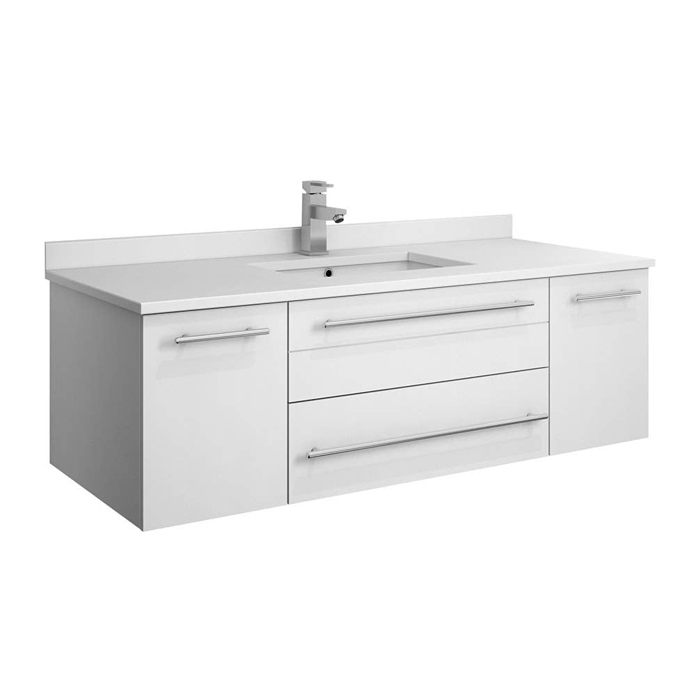 Fresca FCB6148WH-UNS-CWH-U Cabinet with Undermount Sink