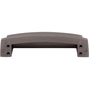 Jeffrey Alexander 141-96BNBDL 96 mm Center Brushed Pewter Square-to-Center Square Renzo Cabinet Cup Pull