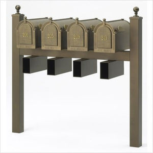 Whitehall 16031 - Triple Mailbox Post -  Bronze