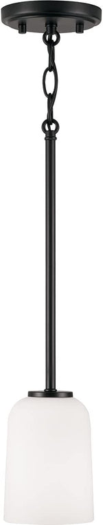 Capital Lighting 348812MB-542 Lawson 1 Light Mini Pendant Matte Black
