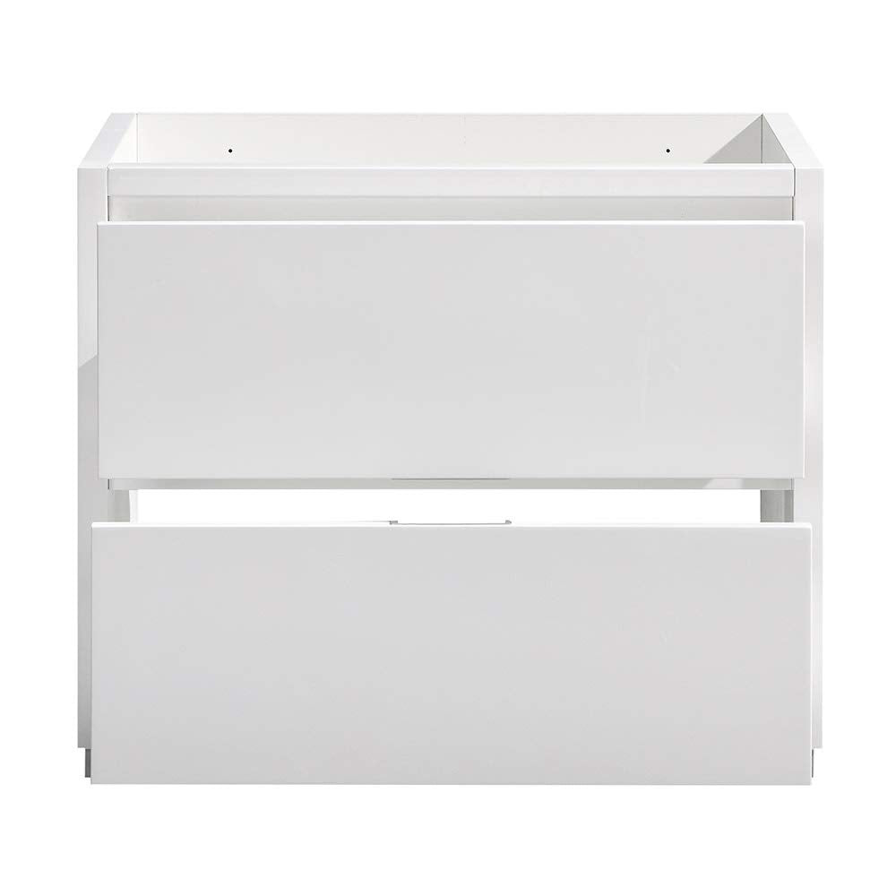 Fresca FCB8436WH Fresca Valencia 36" Glossy White Free Standing Modern Bathroom Cabinet