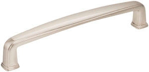 Jeffrey Alexander 1092-128SN 128 mm Center-to-Center Satin Nickel Square Milan 1 Cabinet Pull