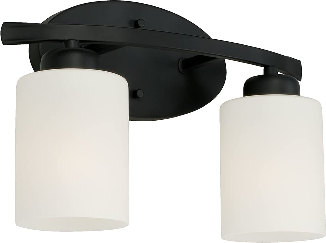 Capital Lighting 115221MB-338 Dixon 2 Light Vanity Matte Black