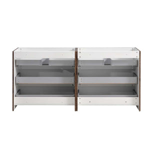 Fresca FCB93-3636HA-D Fresca Lazzaro 72" Glossy Ash Gray Free Standing Double Sink Modern Bathroom Cabinet