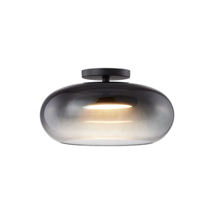 Kuzco SF62014-BK/SM TRINITY 14" SF BLACK SMOKED  23W LED 90 3000K AC LED
