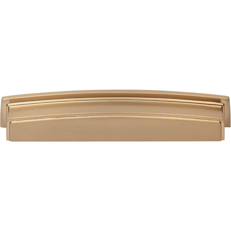 Jeffrey Alexander 141-160SBZ 160 mm Center Satin Bronze Square-to-Center Square Renzo Cabinet Cup Pull