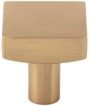 Jeffrey Alexander 845SBZ 1-1/8" Overall Length Satin Bronze Square Dominique Cabinet Knob