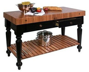 John Boos RN-LR05-SSL Le Rustica LYPTUS Work Table w/Shelf 48x24x34