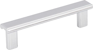 Elements 183-96BNBDL 96 mm Center-to-Center Brushed Pewter Square Park Cabinet Pull