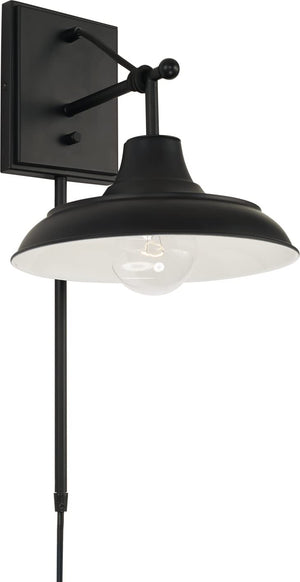 Capital Lighting 642111MB Jones 1 Light Sconce Matte Black