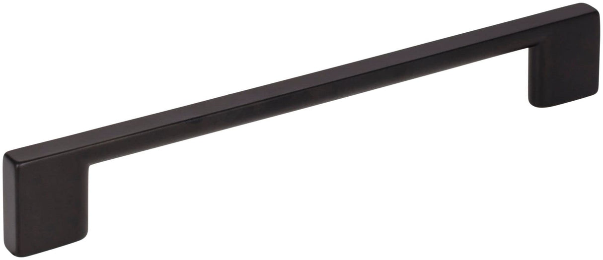 Jeffrey Alexander 635-160MB 160 mm Center-to-Center Matte Black Square Sutton Cabinet Bar Pull
