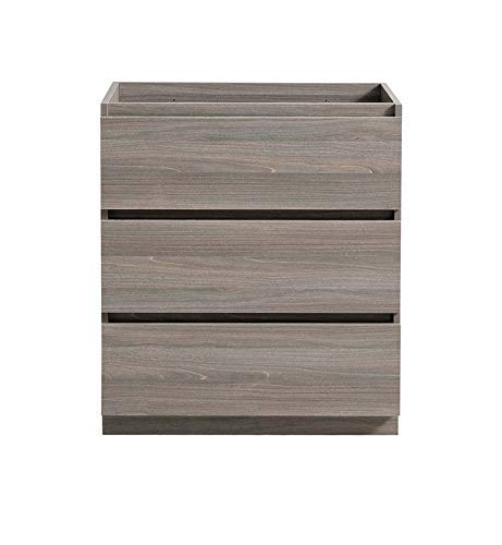 Fresca FCB9330MGO Fresca Lazzaro 30" Gray Wood Free Standing Modern Bathroom Cabinet