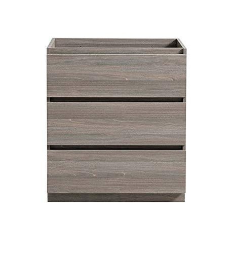 Fresca FCB9330MGO Fresca Lazzaro 30" Gray Wood Free Standing Modern Bathroom Cabinet