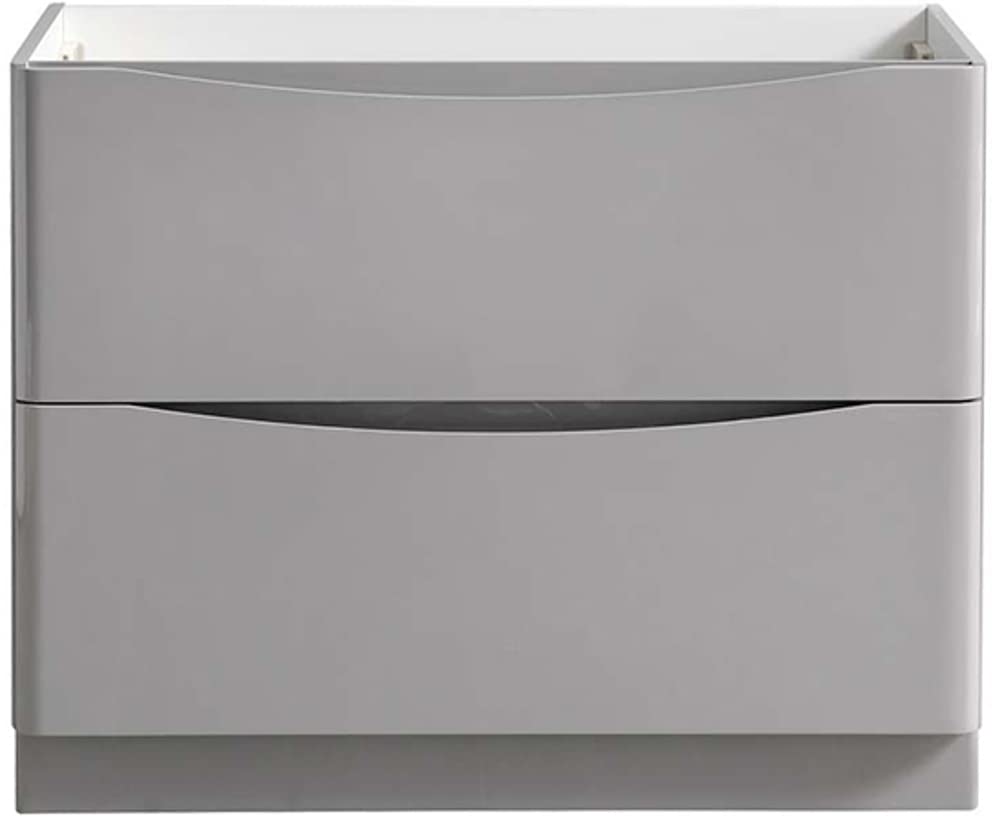 Fresca FCB9140GRG Fresca Tuscany 40" Glossy Gray Free Standing Modern Bathroom Cabinet