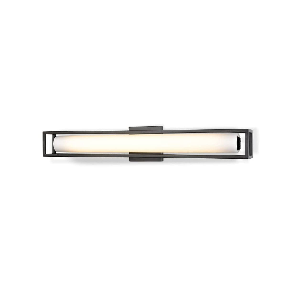 Kuzco WS83427-BK LED BOX RD WS L BLACK WH GLASS