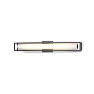 Kuzco WS83427-BK LED BOX RD WS L BLACK WH GLASS