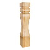 Hardware Resources P37-6.5ALD 6-1/2" W x 6-1/2" D x 35-1/2" H Alder Baroque Post
