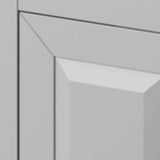 Jeffrey Alexander VKITAST36GRCQR 36" Grey Astoria Vanity, right offset, Calacatta Vienna Quartz Vanity Top, undermount rectangle bowl