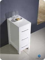 Fresca FST6212WH Fresca Torino 12" White Bathroom Linen Side Cabinet