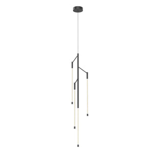 Kuzco PD74746-BK MOTIF 46" 3 HEAD PENDANT BLACK 30W 120VAC WITH LED DRIVER 2700K 90CRI