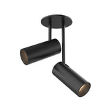 Kuzco SF15702-BK DOWNEY 2" Double Slim Canopy SF Black 120V TRIAC/ELV LED 3000K 90CRI 11W