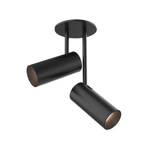 Kuzco SF15702-BK DOWNEY 2" Double Slim Canopy SF Black 120V TRIAC/ELV LED 3000K 90CRI 11W