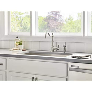 Gerber D401157SS Stainless Steel Opulence Single Handle Kitchen Faucet