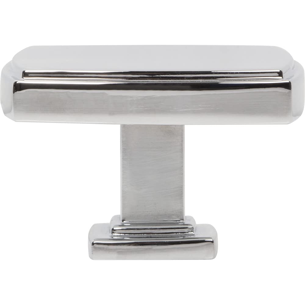 Jeffrey Alexander 141L-PC 1-3/4" Overall Length Polished Chrome Square Renzo Cabinet Knob