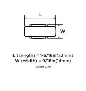 Amerock Cabinet Knob Satin Nickel 1-5/16 inch (33 mm) Length Westerly 1 Pack Drawer Knob Cabinet Hardware