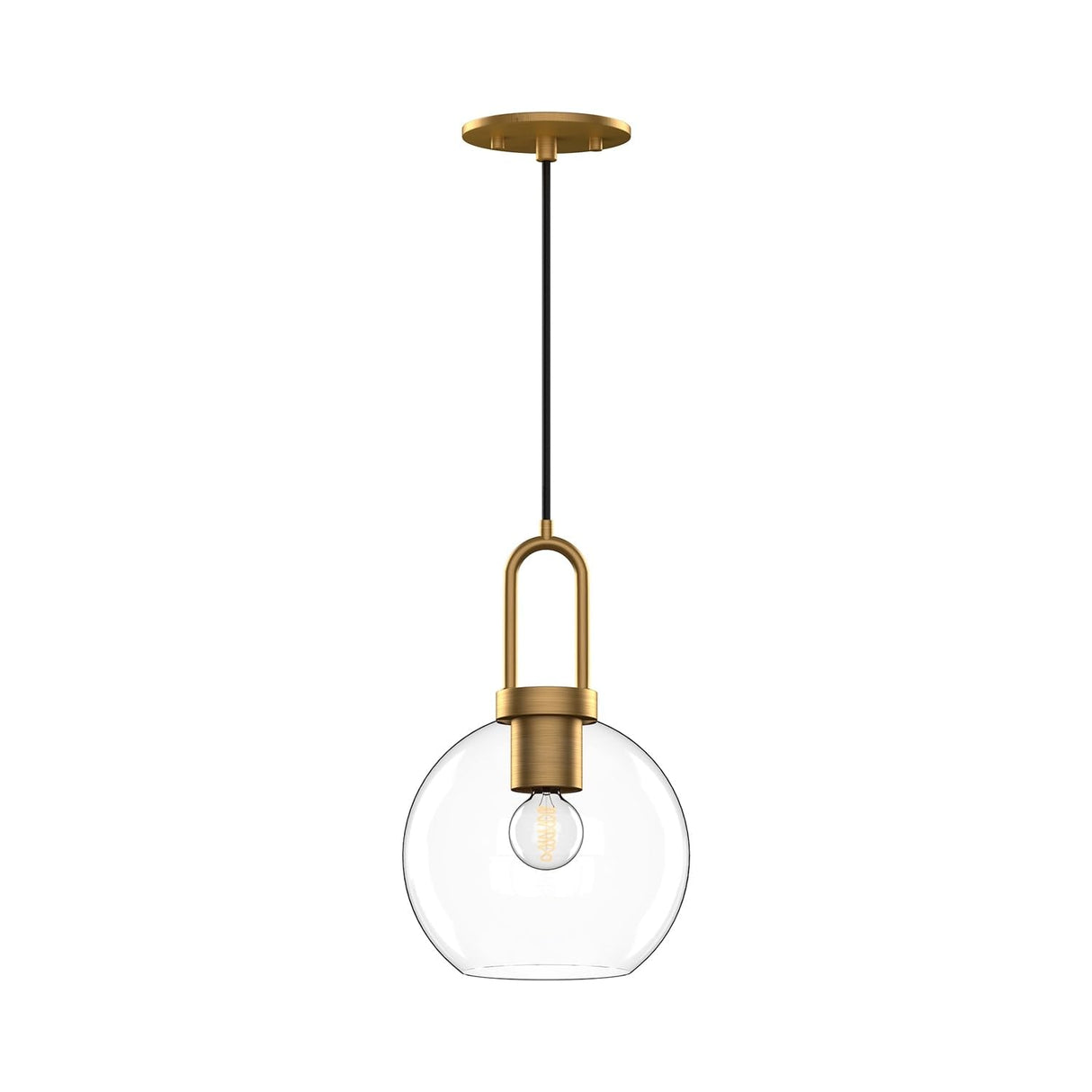 Alora PD601608AGCP SOJI 8" PD AGED BRASS COPPER GLASS CORD 72 1X60W E26