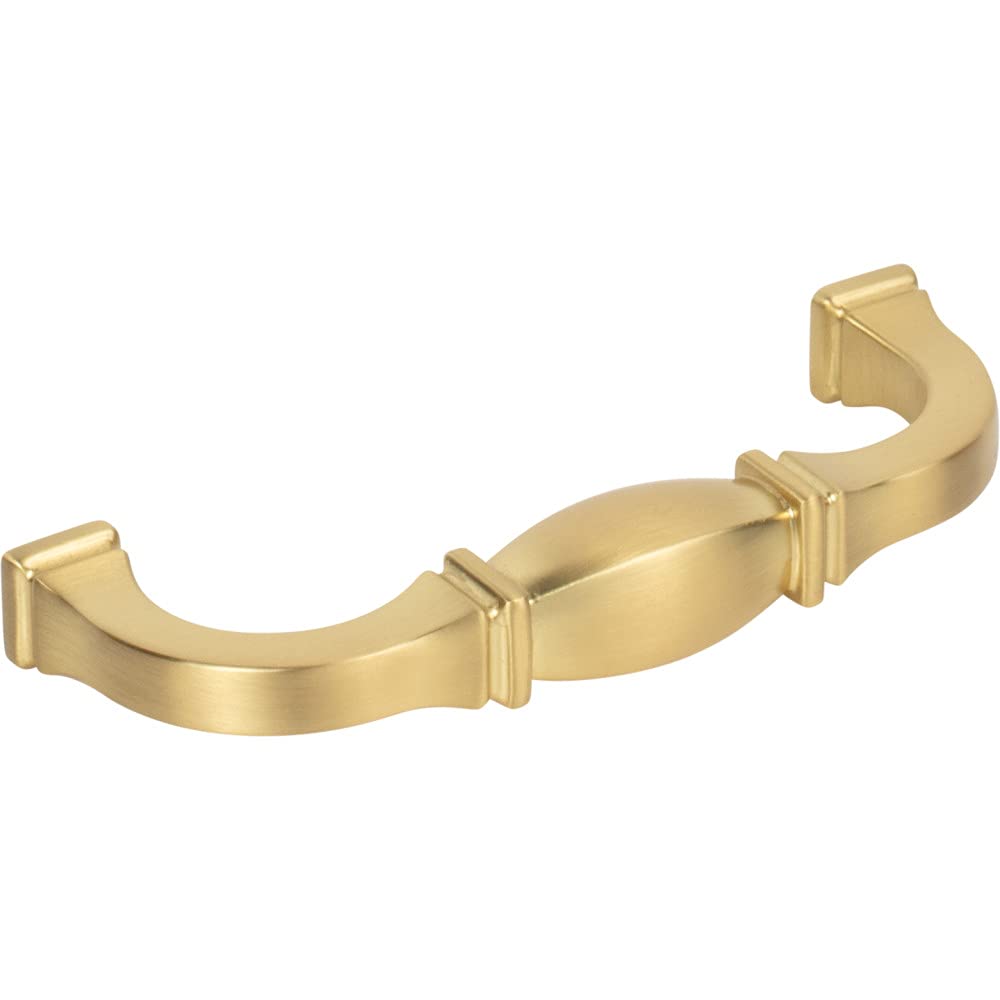 Jeffrey Alexander 278-96BG 96 mm Center-to-Center Brushed Gold Audrey Cabinet Pull