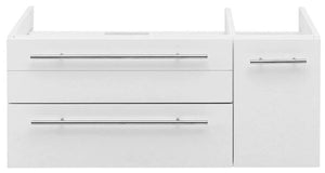 Fresca FCB6136ES-VSL-L Fresca Lucera 36" Espresso Wall Hung Vessel Sink Modern Bathroom Cabinet - Left Version