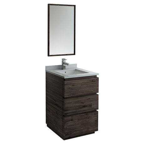 Fresca FVN3124ACA-FC Fresca Formosa 24" Floor Standing Modern Bathroom Vanity w/ Mirror