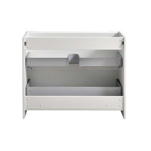 Fresca FCB9140WH Fresca Tuscany 40" Glossy White Free Standing Modern Bathroom Cabinet