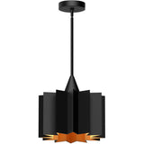 Alora PD528412MB PLISSE 12" PD Matte Black 1 x 60W E26